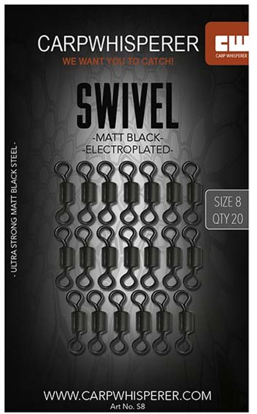 Carp Whisperer - Swivel size 8 (20st) van Carp Whisperer — afbeelding 2
