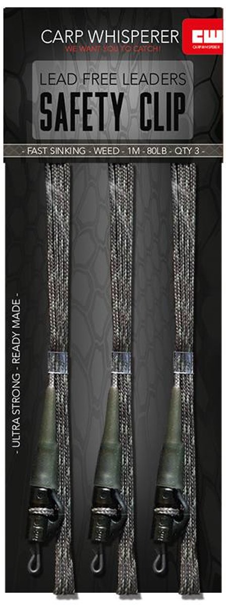 Carp Whisperer - Safety Clip Leaders - 3 stuks - Silt van Carp Whisperer — afbeelding 3
