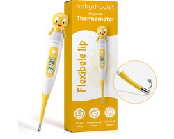Babydrogist digitale Baby Thermometer met flexibele tip - Rectaal, oksel & oraal - Eend