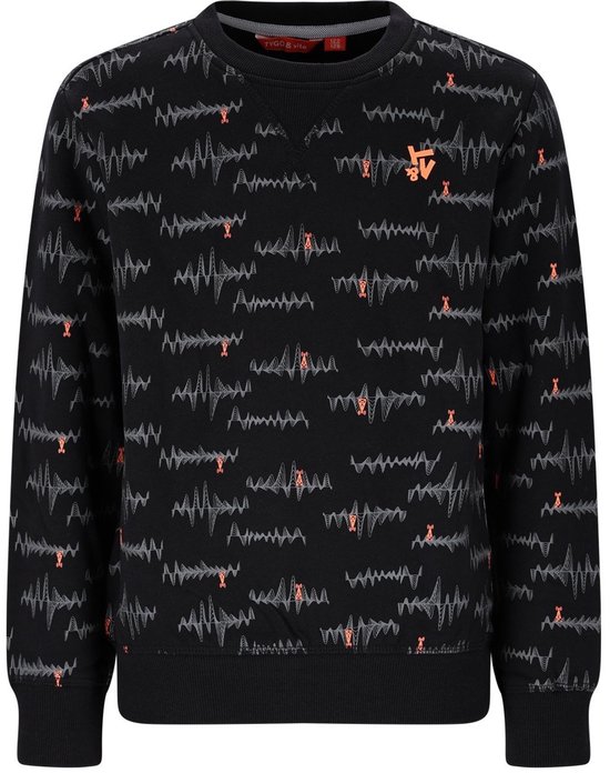 Pull d'hiver Tygo & Vito pour garçon - noir - Senna