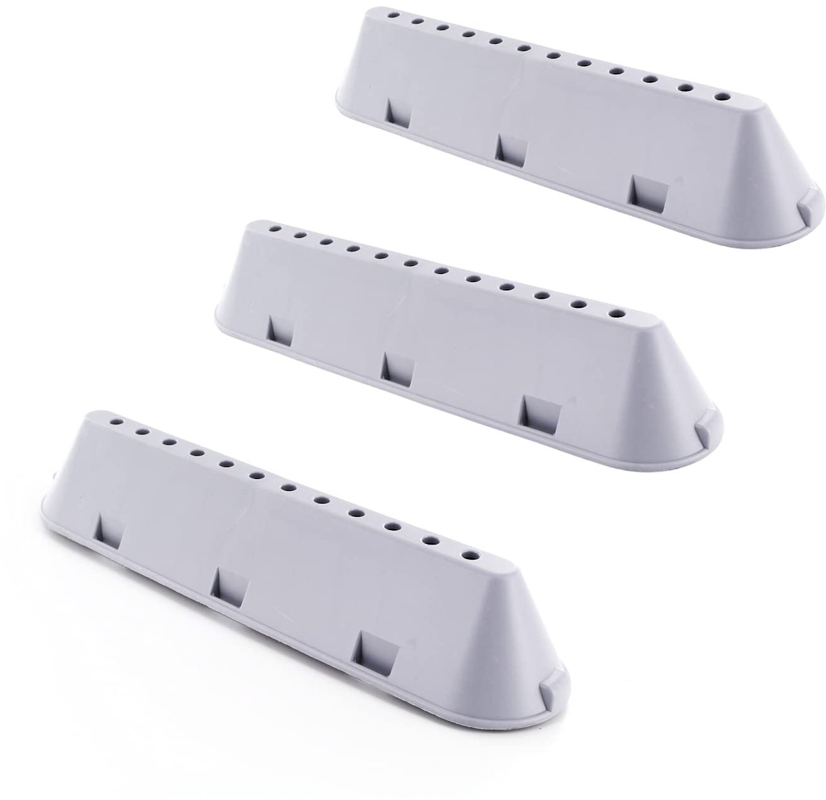 Trommelrib meenemer - geschikt voor wasmachines - set van 3 - kunststof - wit - 225 x 53 x 40 mm
