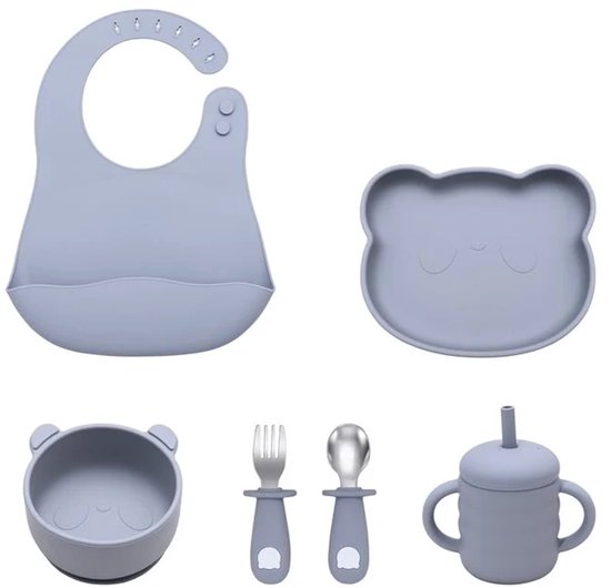 Dutsi - Ensemble de repas Bébé ours – Ensemble de démarrage parfait pour les jeunes mangeurs