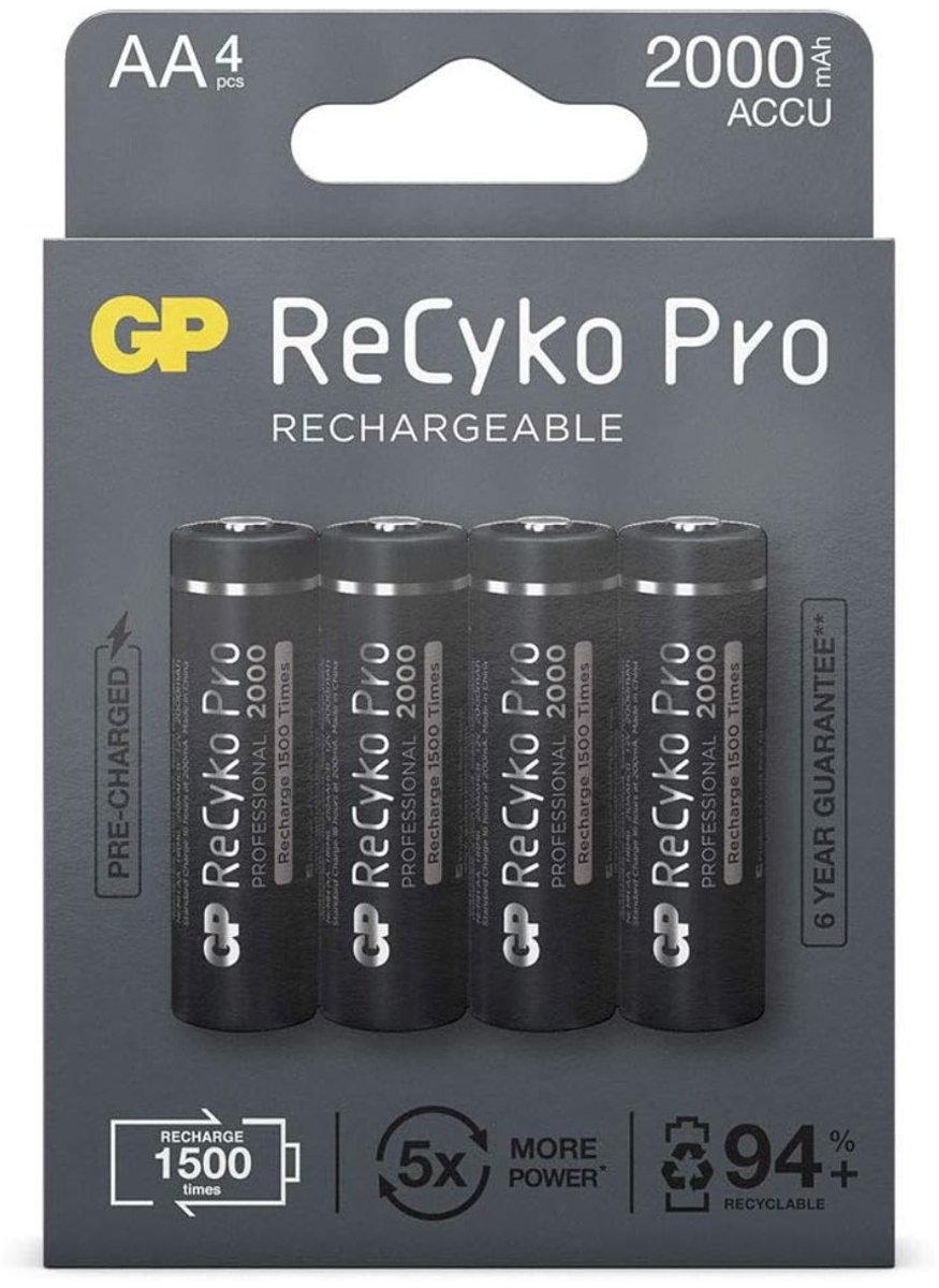GP AA ReCyko+ Oplaadbare Batterijen