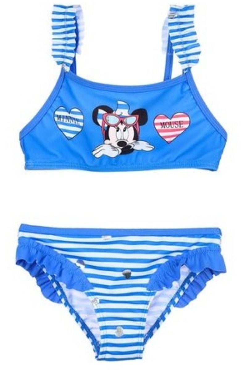 Disney Minnie Mouse - Disney - Bikini - Badpak 2-delig - Blauw
