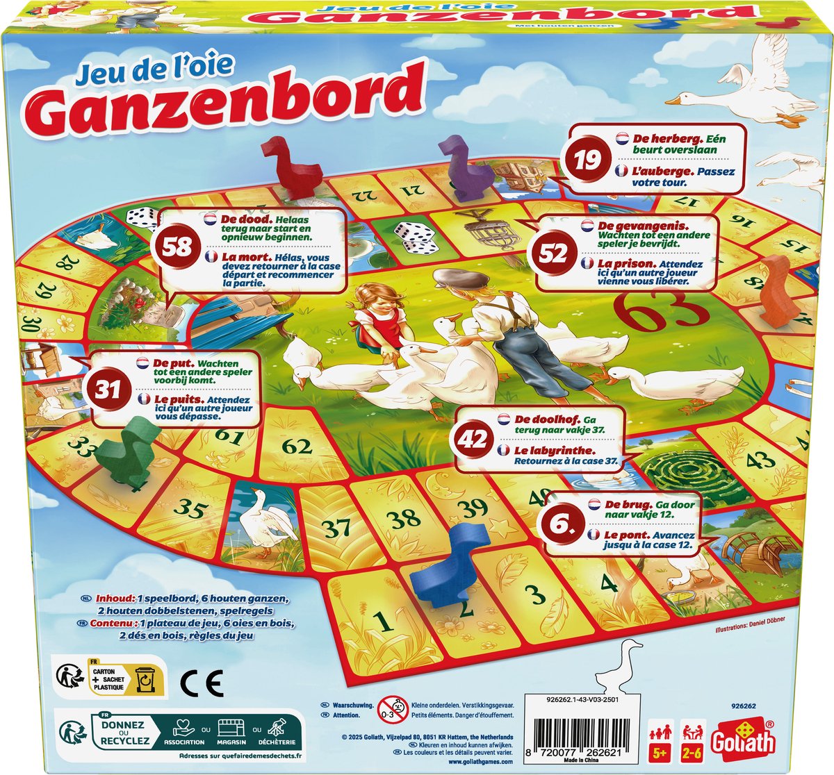 Goliath Ganzenbord - Bordspel - Familiespel — afbeelding 2