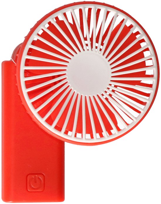 Mini handventilator rood 8x5x15 cm draagbaar batterij ventilator compacte verkoeler Gerimport