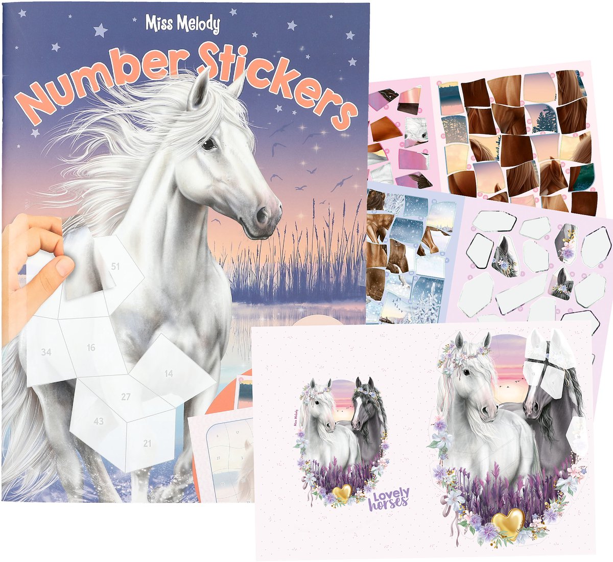 Depesche - Miss Melody nummer stickers - stickerboek