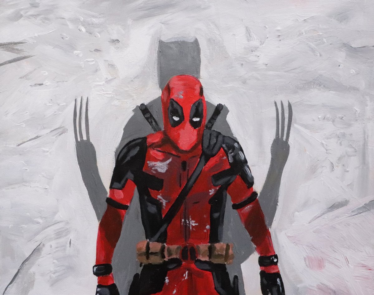 Deadpool Poster - Print van origineel schilderij - Acrylverf - 30x40 cm - Marvel Fan Art - Beperkte oplage - Rocksma