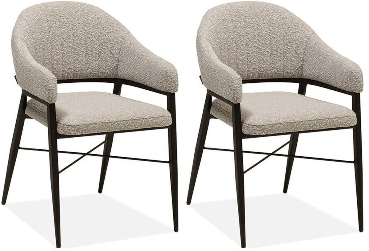 MX Sofa - Eetkamerstoel Roma - Toffee (set van 2 stuks)