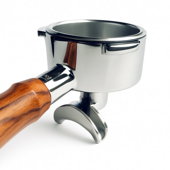 Porte-filtre 51mm avec double bec - De'Longhi Dedica - SMEG / Gastroback - Bois avec inox - Barista - Machine à expresso à piston - Machine à café - Coffee / Café