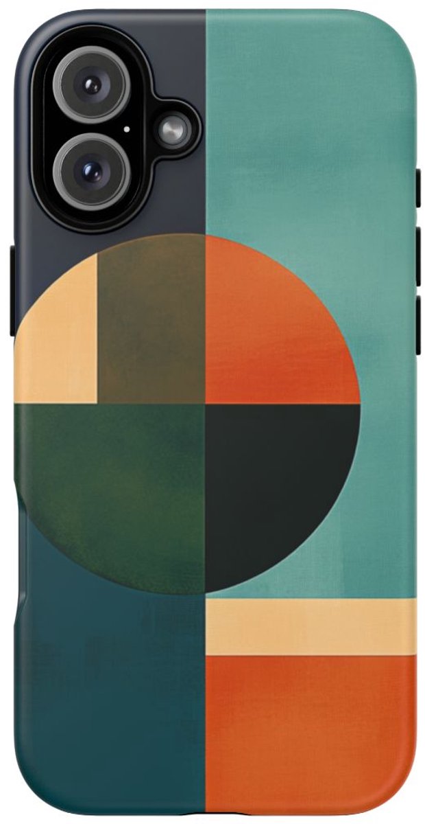 Geometrisch Abstract Ontwerp – Telefoonhoesje Geschikt voor iPhone 16 Plus