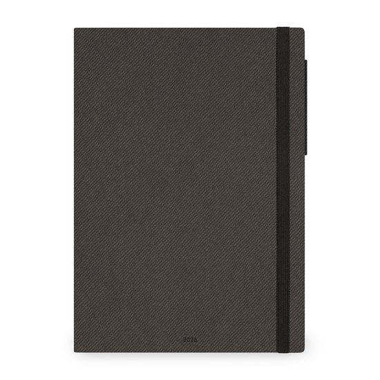 LEGAMI BUREAU AGENDA 2026 - WEEK op 2 pagina's - 20x27cm - DEEP GRAPHITE