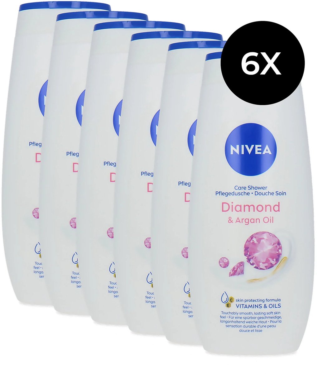 Nivea Care Shower Diamond & Argan Oil Gel Douche - 6 x 250 ml