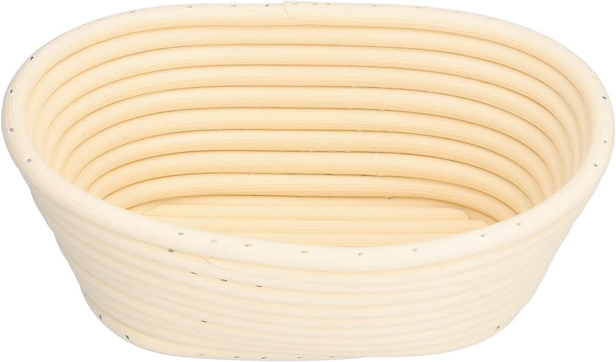 Allecto Plus - Wasbare broodmand bakvorm keuken huishouden beige 21 x 14 x 8 cm