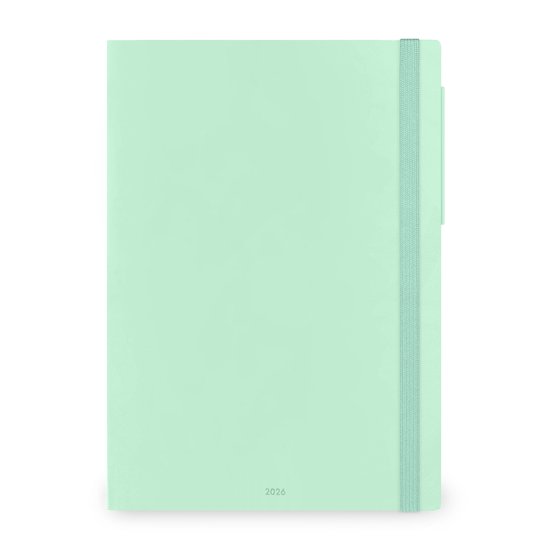 LEGAMI BUREAU AGENDA 2026 - WEEK op 2 pagina's - 20x27cm - PASTEL MINT