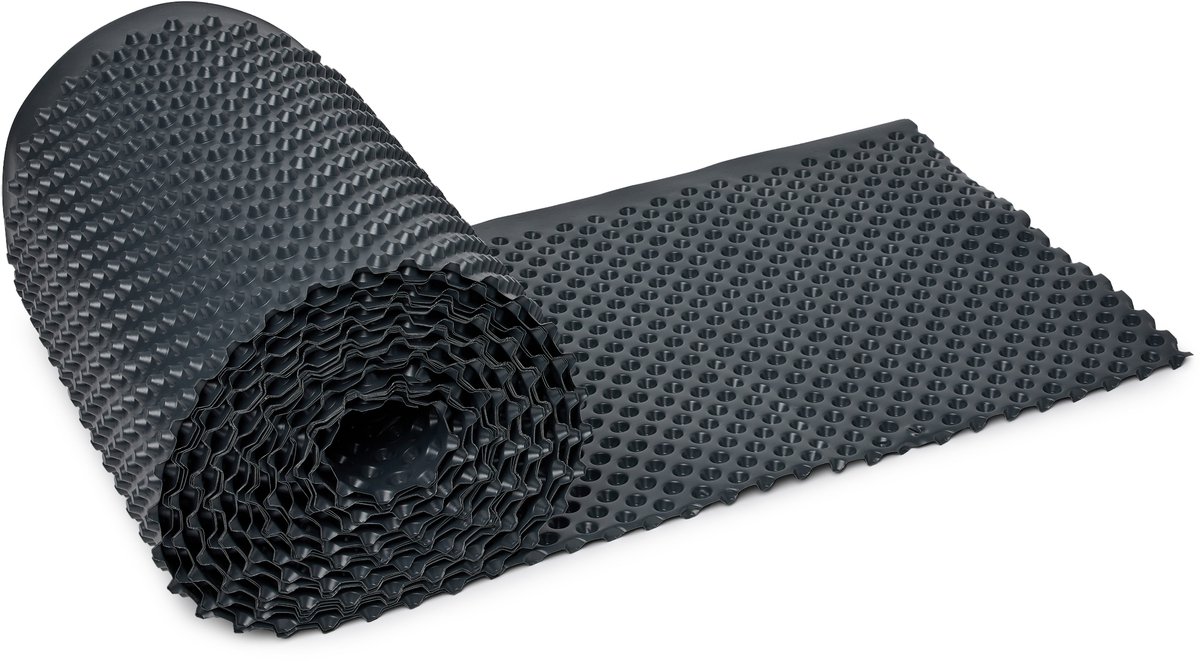 Garronda Noppenfolie HDPE met Hoge Drukvastheid – Muurbescherming en Bouwafdichting – Drainagelaag voor Kelders – Funderingsmuren - Verhoogde bloembedden - Wortelbescherming – 0,5 m x 20 m - GD-0160