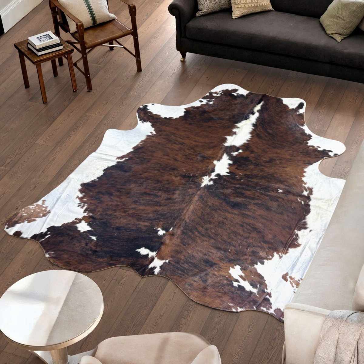 Koeienhuid Vloerkleed - 243 cm x 224 cm - Koeienkleed / Koeienvel / Dierenvel / Dierenhuid Tapijt
