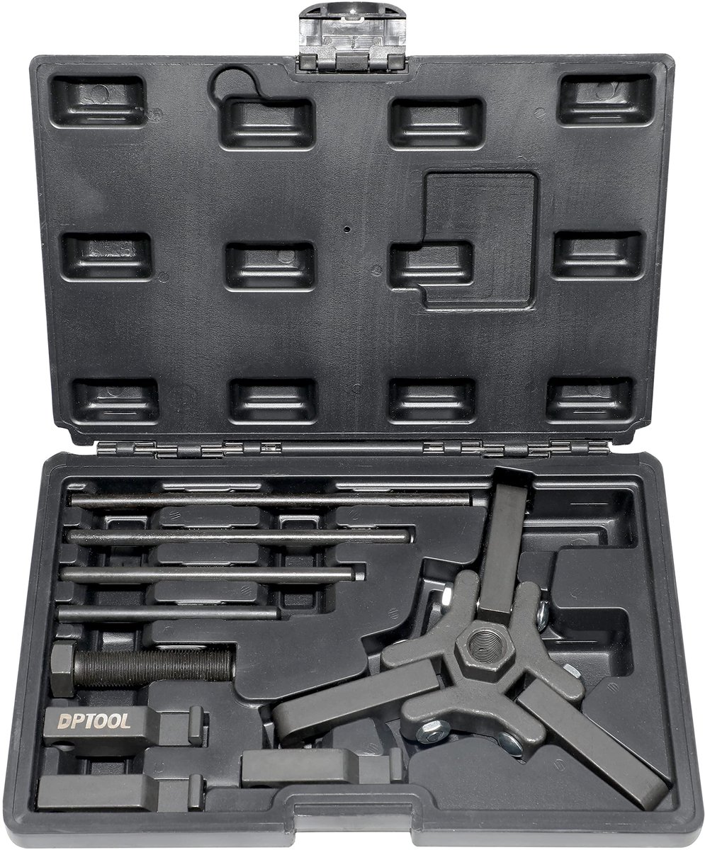 Harmonische Balancer Poelie Trekker Set - Met Verbeterde 3-Klauwen Trekker - Voor Ford, GM, Chrysler, Cadillac, Chevy Trucks, Mitsubishi