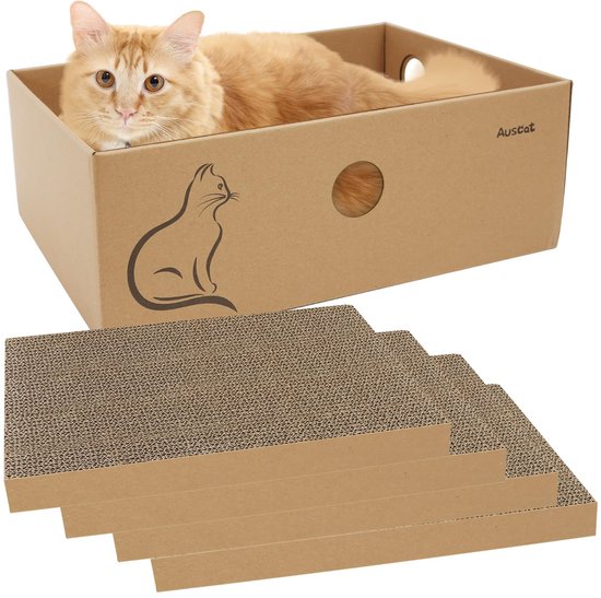 INOOMP Duurzaamheid Veiligheid Gegolfd Papier Kattenkrabplank INOOMP Duurzaamheid Veiligheid Gegolfd Papier Kattenkrabplank