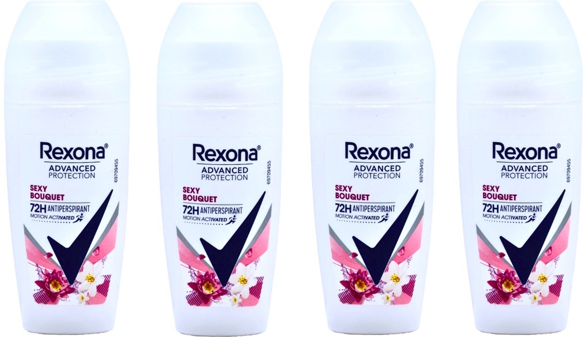 Rexona Deo Roller Sexy Bouquet - 4 x 50 ml