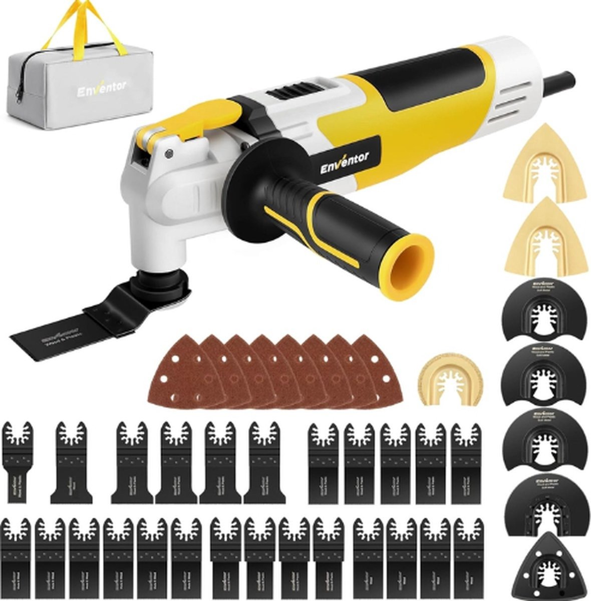 QPFO® Oscillerende Multitool – Elektrische Multigereedschap – Zaag Schuur Snij Polijst – Universeel Gereedschap voor Klus en Renovatie