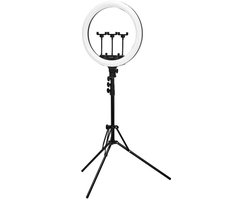 Ringlamp Set – Inclusief Tas, Afstandsbediening & 3 Telefoonhouders – Voor Fotografie, Vloggen en Contentcreatie