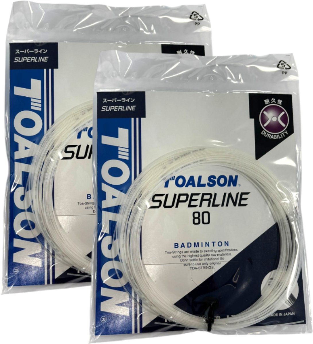 Snaren Badminton Toalson Superline 80 - 11m - Set van 2