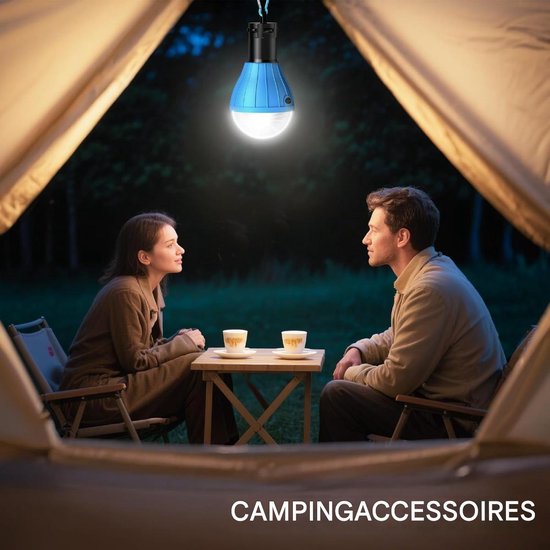 TOVBMUP 3-pack - Kampeerlamp - LED-kampeerlamp - Tentlamp - Zaklamp - Karabijnhaak - Noodverlichting - Waterdichte kampeerlamp voor avontuur, vissen en stroomuitval van TOVBMUP — afbeelding 4