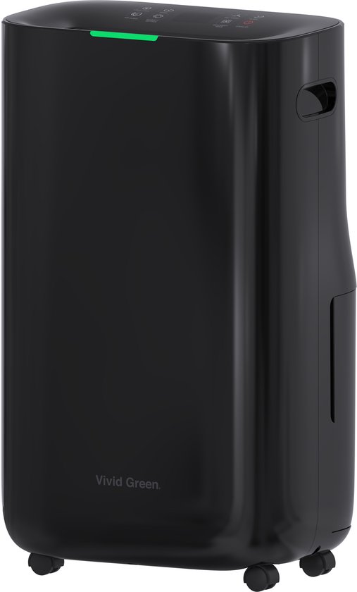 Luchtontvochtiger en Luchtreiniger - 20L- HEPA filter - 320W - Zwart- Vivid Green