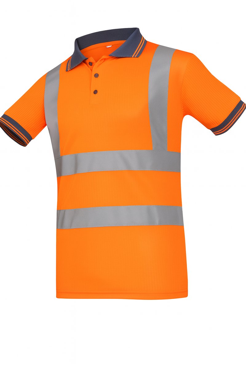 Sioen Poloshirt Molina Fluororanje, Maat S - Polo - Shirt - T-shirt