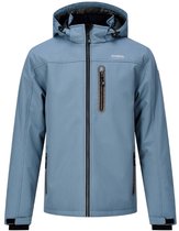 Nordberg - Veste Nick, veste d'hiver softshell matelassée bleu glacier - Taille 4XL
