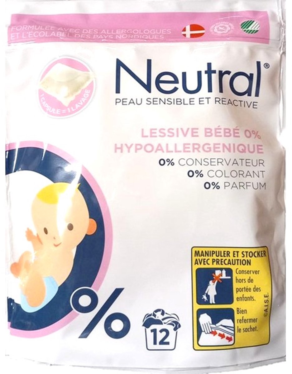 Neutral Was Pods - Hypo Allergeen Baby - 12 Stuks