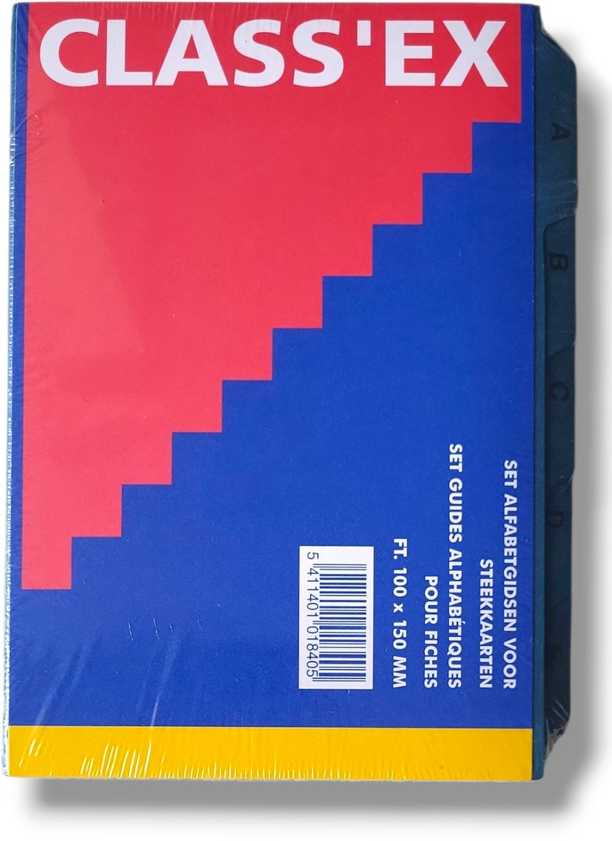 Class'EX Alfabet Tabbladen voor systeemkaartenbakken 100x150mm