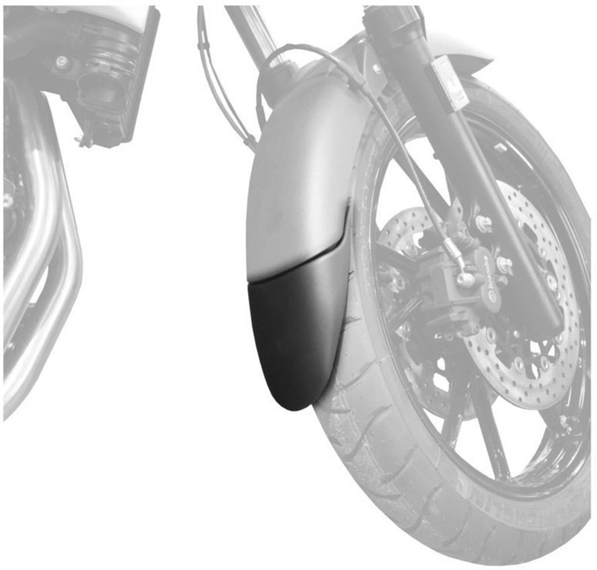 Puig Bmw F700gs 13 Verlenging Voorspatbord Zwart