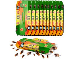 Kakkerlakkenval - Kakkerlakken bestrijden - Set van 10 stuks - Direct resultaat - Veilig voor huisdieren - Langdurige werking