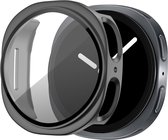 Bandz PC hard case hoesje met screenprotector - geschikt voor Samsung Galaxy Watch 8 - 44mm - beschermhoes van hard plastic - full cover (titanium grijs)