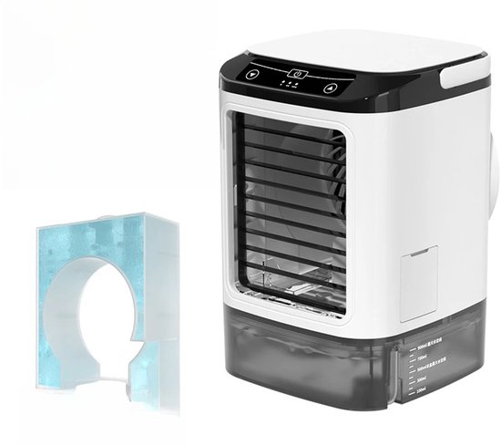 Everylimit - Draagbare Airconditioner - 3 snelheden - Grote watertank 900 ml - Ultrasone verneveling - 5 meter long distance air supply - nachtlampje