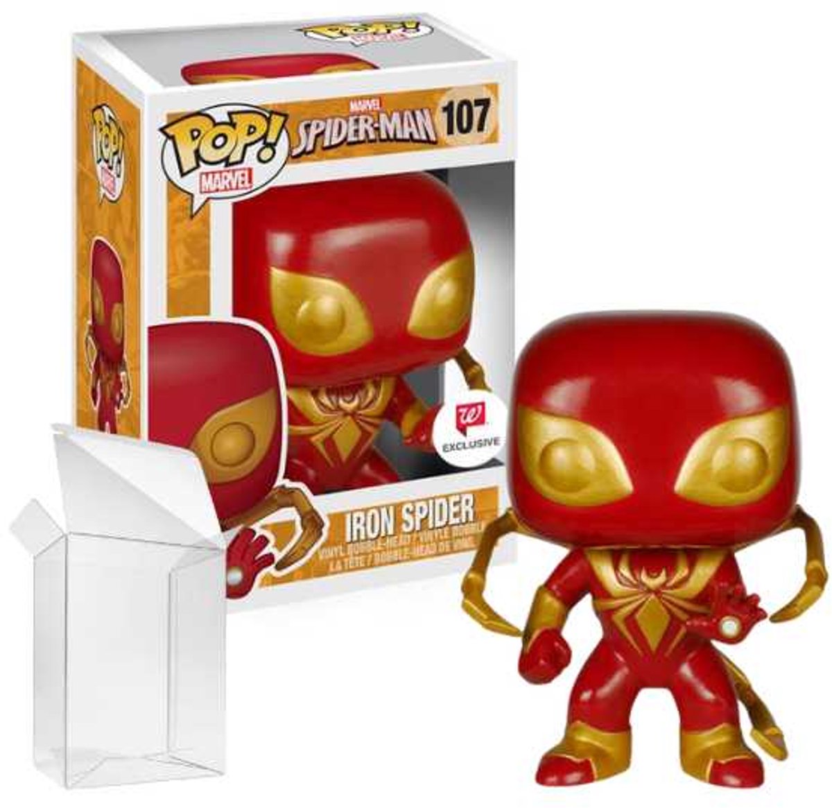 Funko Pop! Marvel: Iron Spider #107 Walgreens Exclusive