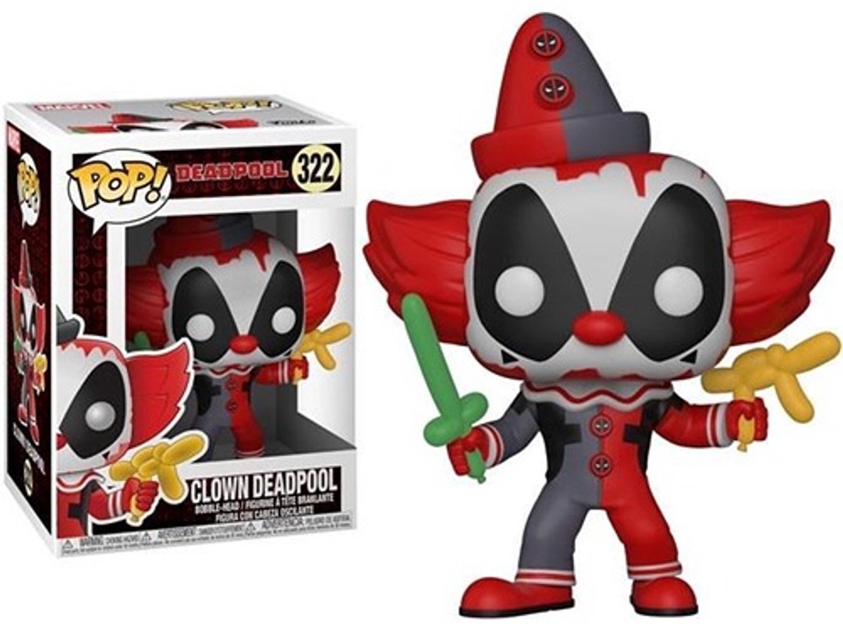 Funko Pop! Deadpool Clown Deadpool #322 - Verzamelfiguur