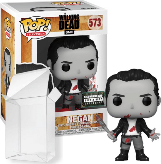 Funko Pop! Television: The Walking Dead - Negan *BLOODY VERSION* #573 Supply Drop Exclusive [Box con
