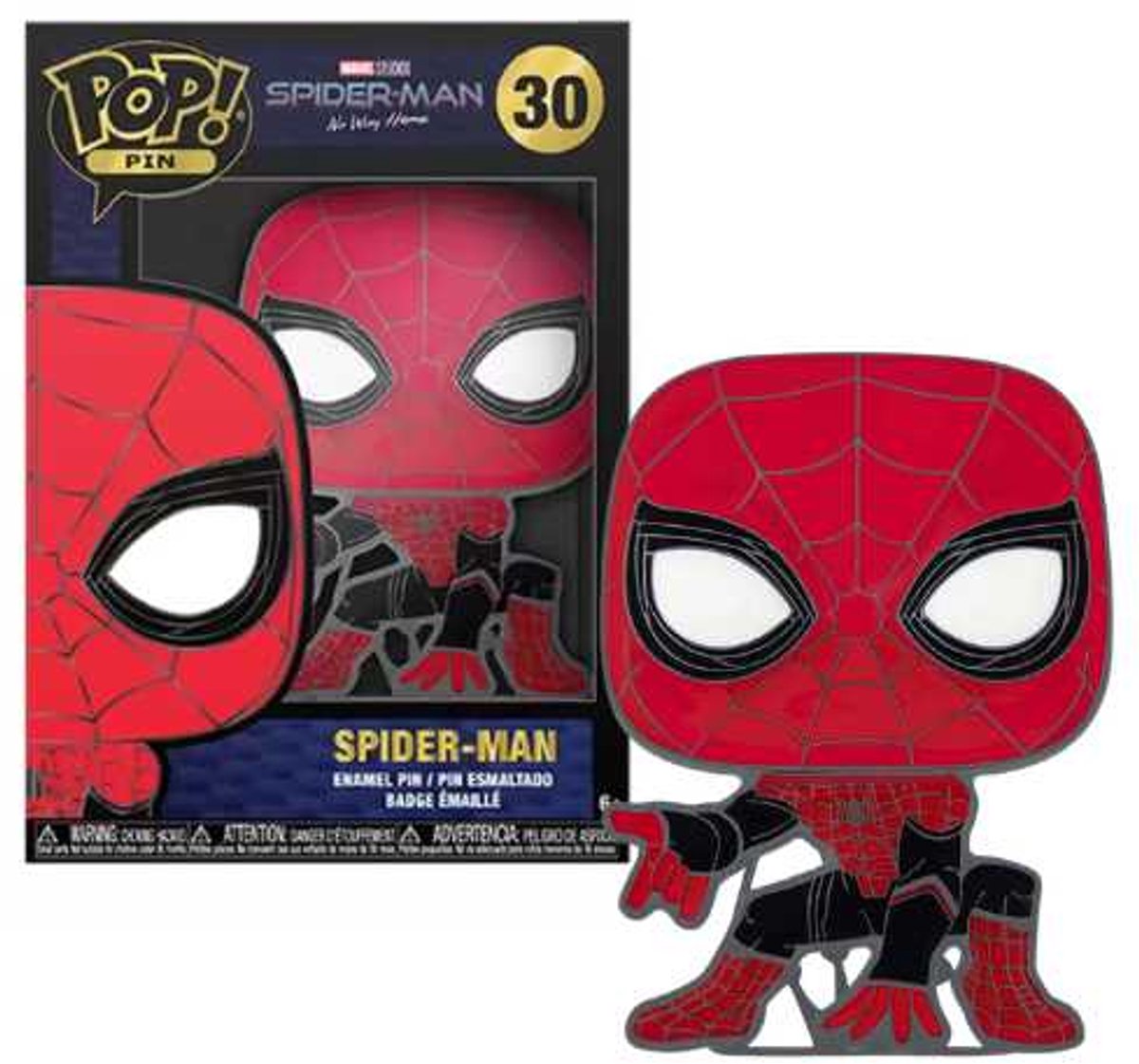 Funko SpiderMan - POP! Enamel Tom Holland 10 cm Pin - Multicolours