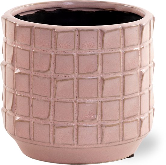 Luxe sierpot Janneke roze โ bloempot voor binnen โ pot van 15cm โ plantenpot met ร13 โ sierpot voor kamerplant