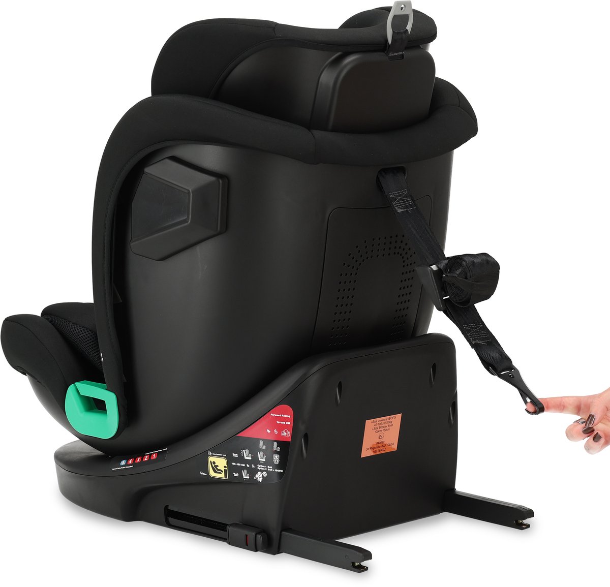 Deryan Colin Luxe Autostoel I-Size - 360° Draaibaar - Isofix - Zwart – foto 8