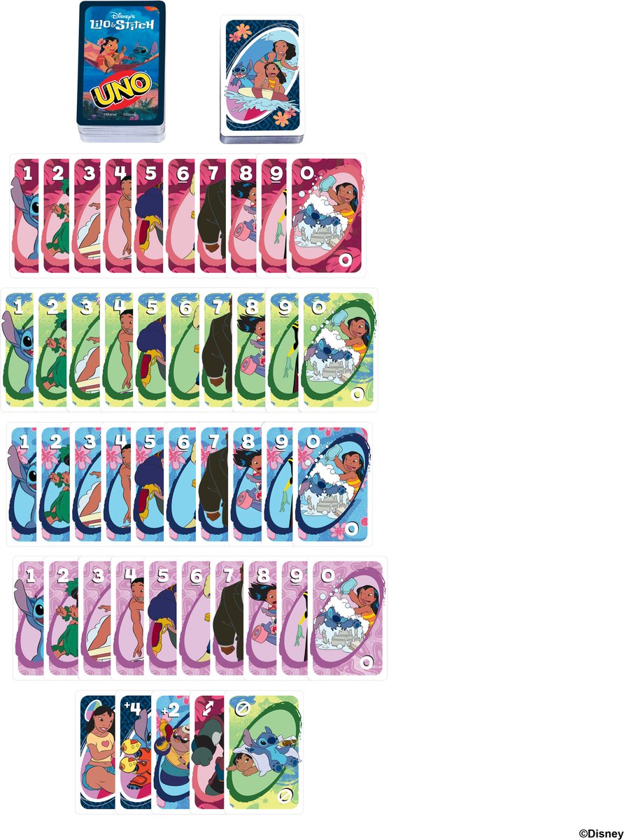 Mattel Games UNO Lilo & Stitch Kaartspel — afbeelding 7