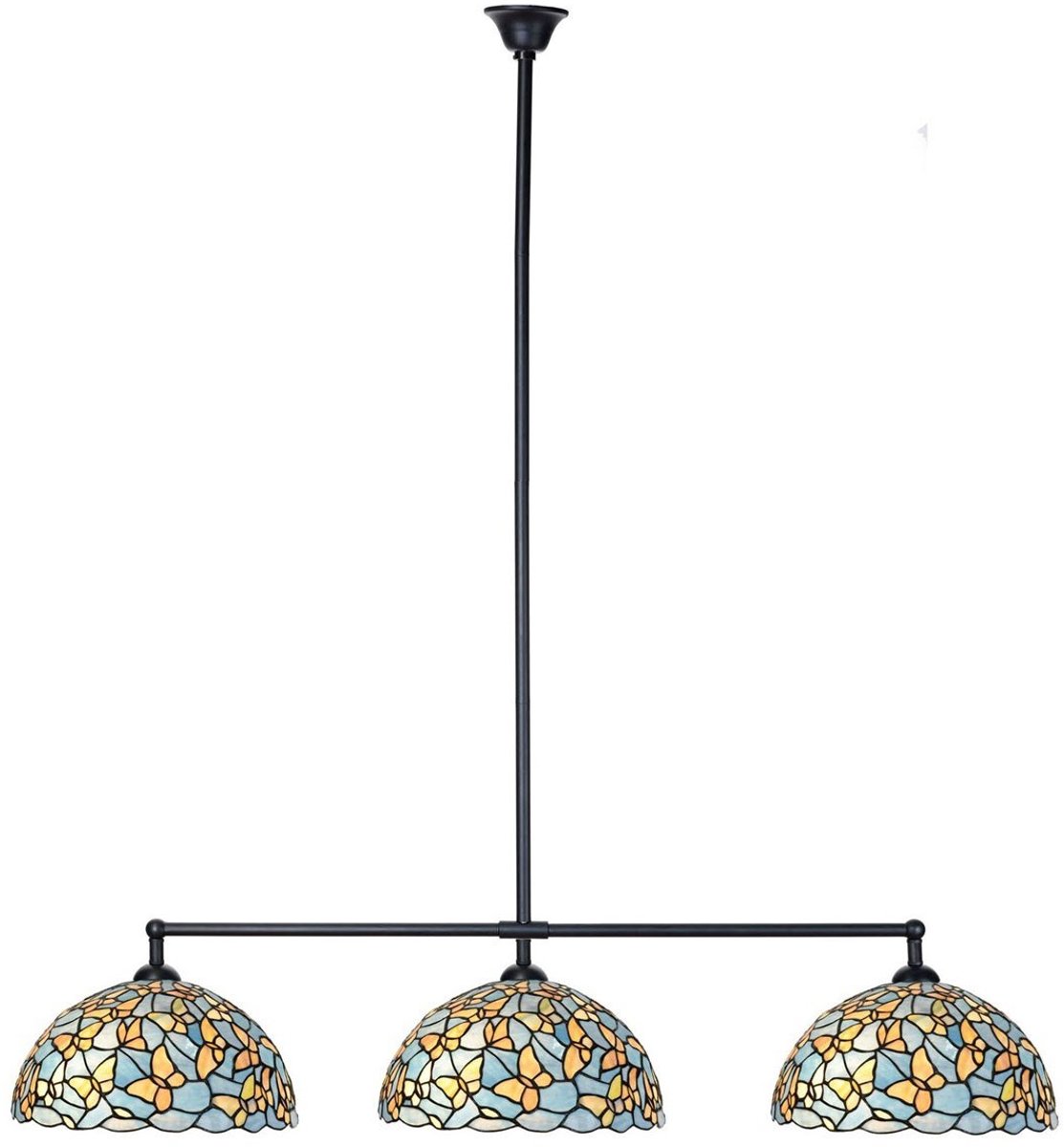 Coloured by Art Tiffany T-lamp 3 lichts Fly Away Ø 35 - Art Deco Trade Zwart