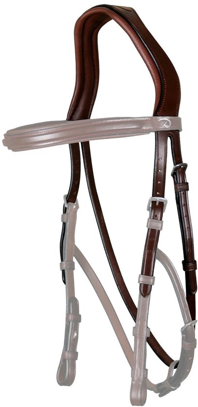 F.R.A. Hackamore Aram Cuir avec Branches Noir