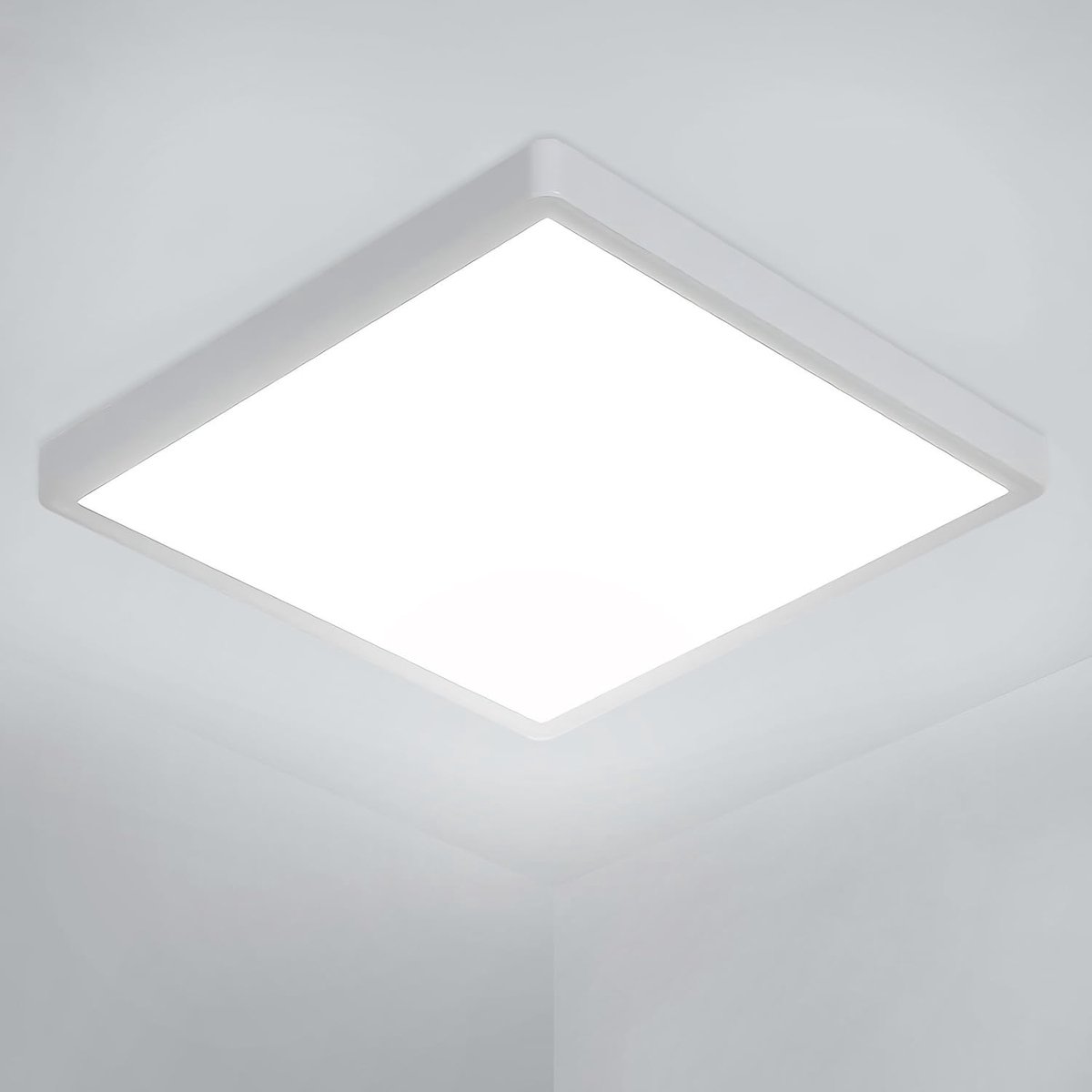Plafondlamp LED Vierkant Ultradun 36W 30cm IP44 3240LM 6500K Wit Licht - Moderne Plafondverlichting voor Slaapkamer, Badkamer, Woonkamer, Keuken, Balkon