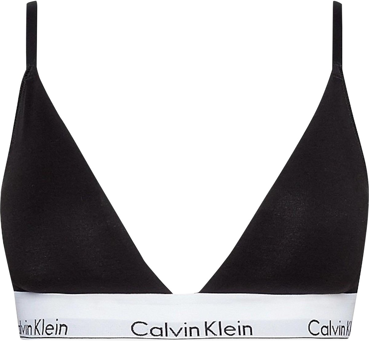 Calvin Klein dames Modern Cotton lightly lined triangle bra - triangel BH - zwart