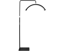Halve Maan Lamp - Salon Lamp - Beauty Lamp - Wimper Lamp - Lash Lamp - LED Moon Light - Make Up Lamp - Moonlight Lamp - Tattoo Lamp - Behandel Lamp - Nagel Lamp - Barber Lamp - Zwart