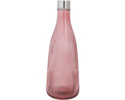 Cosy & Trendy Waterkaraf Atla met RVS Dop - Glas - 1 liter - Maroon